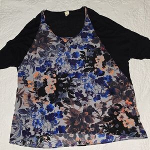 Anthropologie-Floral Print Women's Top